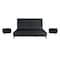 Armen Living Carnaby King 3 Piece Bedroom Set in Black Brushed Oak Wood SETCFBDBLKG3A - alternate 1